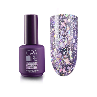 Grape Glass Fire Gel Color Lilac 15ml.
